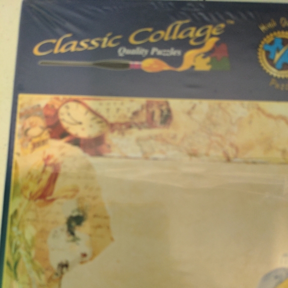 New 1000 piece sealed puzzle The Harbor Classic Collage vintage 2002 - Picture 3 of 5